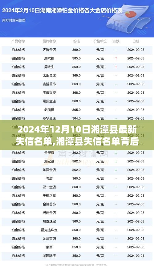 湘潭失信名單背后的勵(lì)志故事，重塑自信，成就未來(lái)之光之路（2024年12月10日更新）