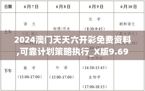 2024澳門天天六開彩免費資料,可靠計劃策略執(zhí)行_X版9.693