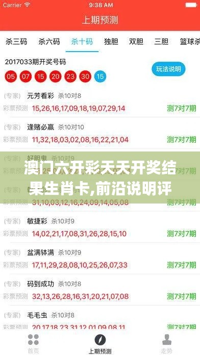 澳門六開彩天天開獎結(jié)果生肖卡,前沿說明評估_pro1.686
