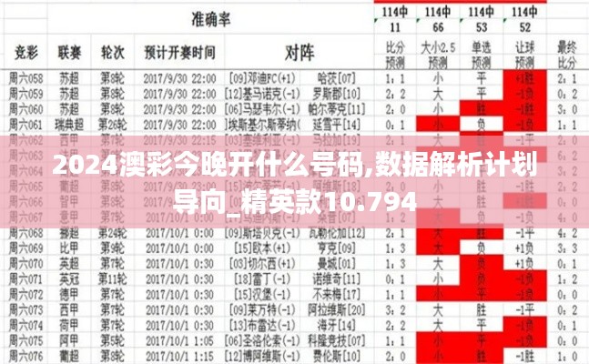 2024澳彩今晚開什么號碼,數(shù)據(jù)解析計劃導(dǎo)向_精英款10.794