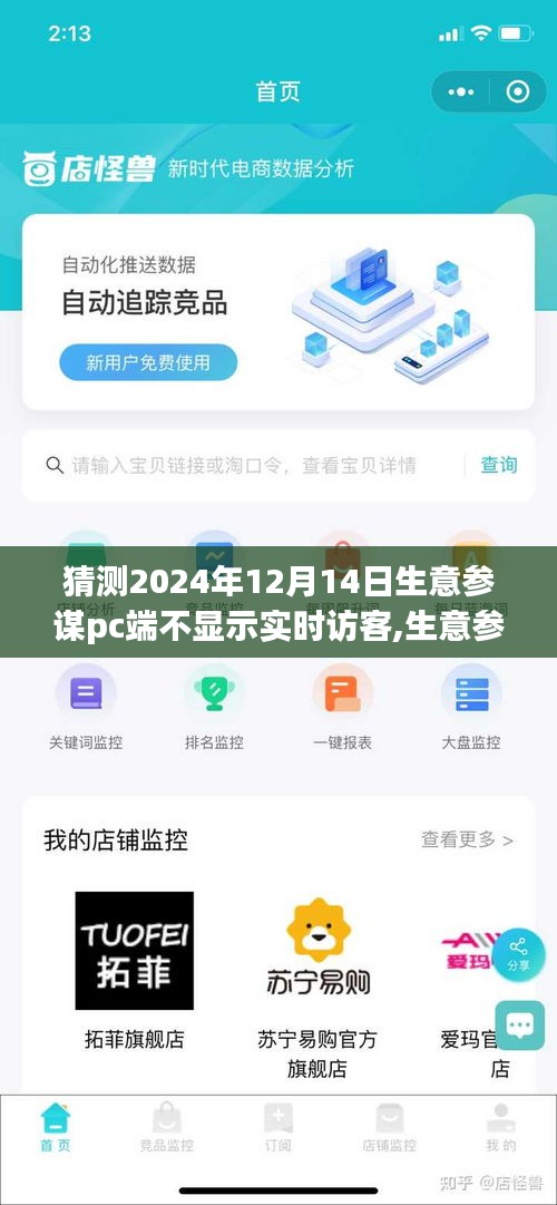 生意參謀PC端實(shí)時(shí)訪客隱匿背后的行業(yè)洞察與影響，2024年12月14日的預(yù)測(cè)分析