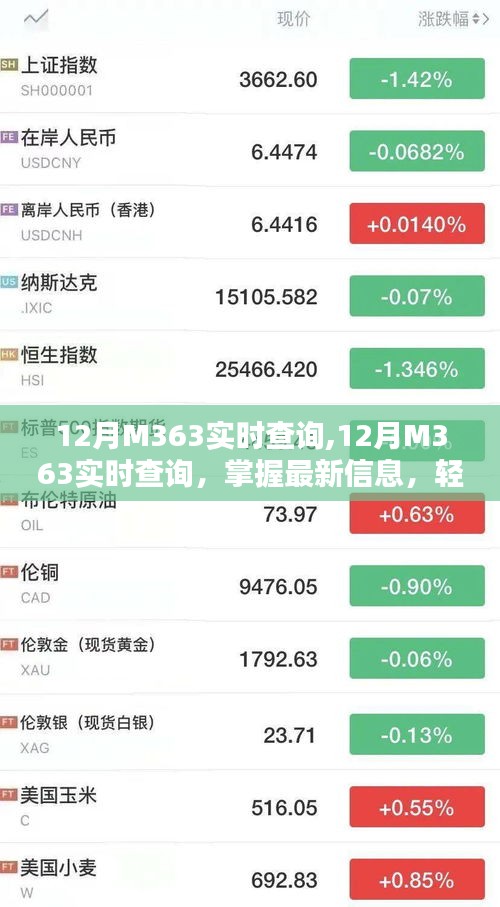 12月M363實(shí)時(shí)查詢，最新信息一手掌握，輕松管理