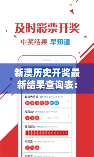 新澳歷史開獎最新結(jié)果查詢表：全面掌握歷史彩票開獎走勢分析