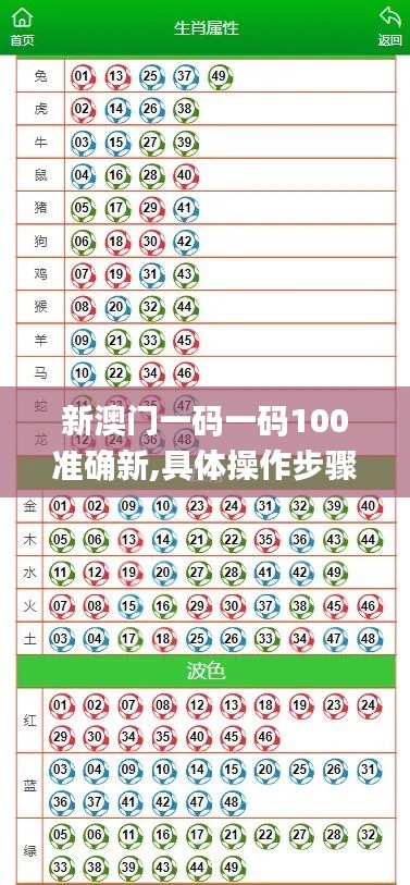 新澳門(mén)一碼一碼100準(zhǔn)確新,具體操作步驟指導(dǎo)_旗艦款8.120