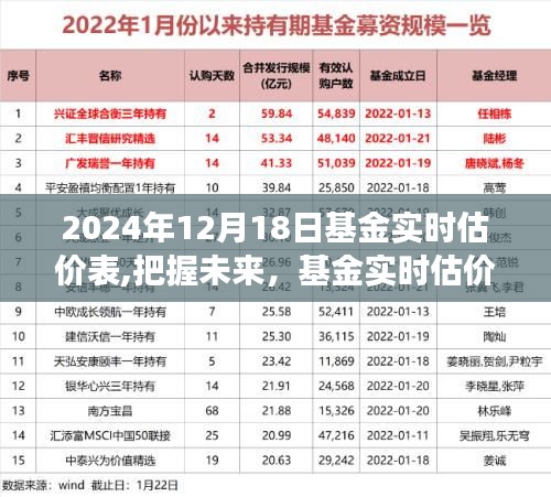基金實(shí)時(shí)估價(jià)表背后的智慧與勇氣，把握未來，自信成就夢想之旅的啟示（2024年12月18日）