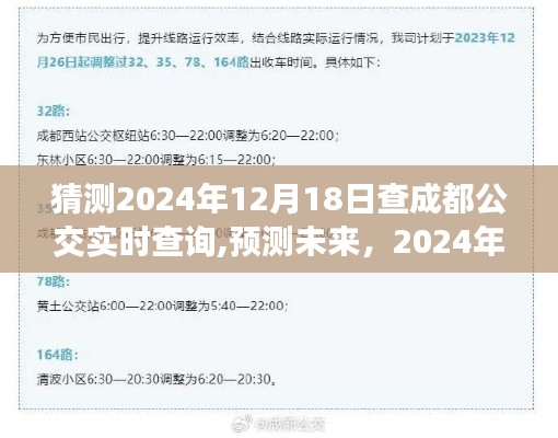 2024年成都公交實時查詢系統(tǒng)展望，預(yù)測未來的公交出行體驗與技術(shù)創(chuàng)新探索
