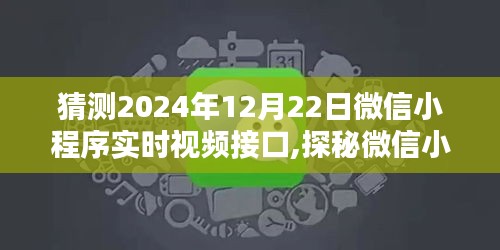 微信小程序?qū)崟r(shí)視頻接口探秘，回顧歷程與未來(lái)預(yù)測(cè)（2024年視角）