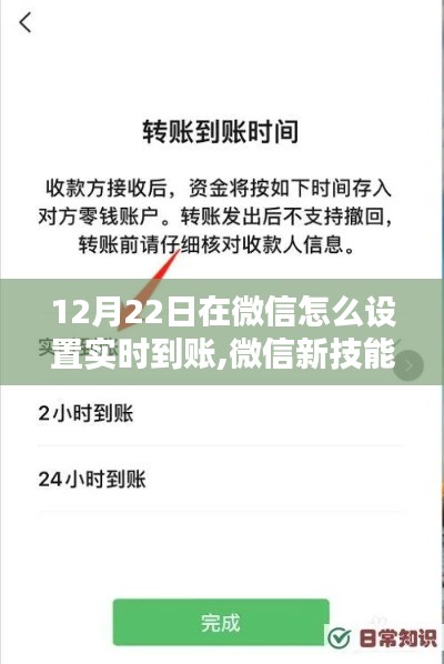微信實時到賬設(shè)置指南，12月22日開啟你的神奇時刻！