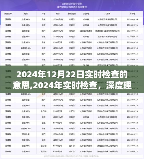 2024年實時檢查深度解讀，動態(tài)監(jiān)控的意義、價值及實時檢查趨勢分析