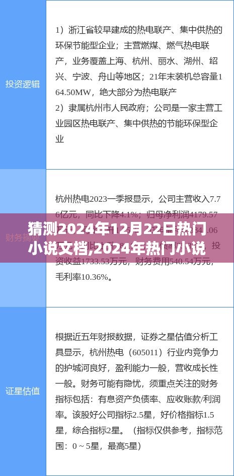 2024年熱門小說猜想，自然美景的奇妙探索與內心寧靜的追尋