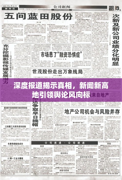 深度報道揭示真相，新聞新高地引領(lǐng)輿論風(fēng)向標(biāo)