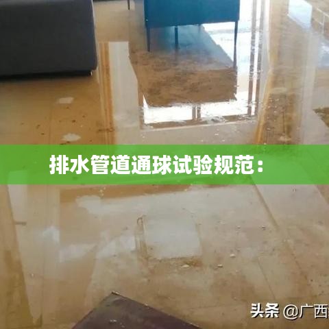 排水管道通球試驗(yàn)規(guī)范： 