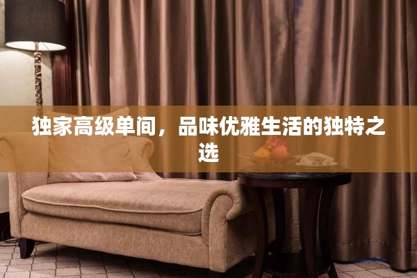 獨家高級單間，品味優(yōu)雅生活的獨特之選