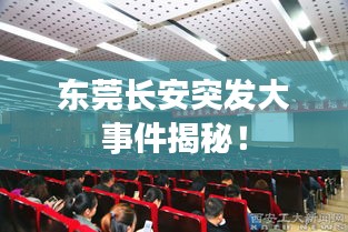 東莞長(zhǎng)安突發(fā)大事件揭秘！