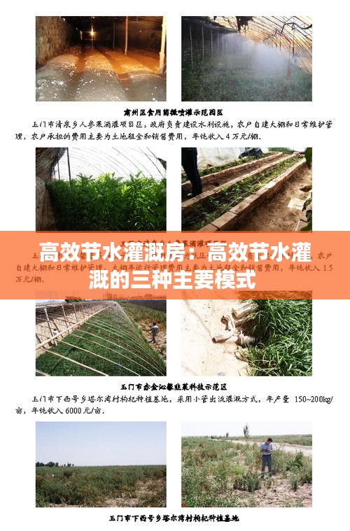 高效節(jié)水灌溉房：高效節(jié)水灌溉的三種主要模式 