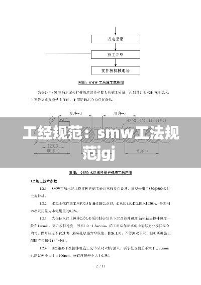 工經(jīng)規(guī)范：smw工法規(guī)范jgj 