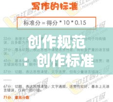 創(chuàng)作規(guī)范：創(chuàng)作標(biāo)準(zhǔn) 