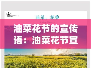 油菜花節(jié)的宣傳語：油菜花節(jié)宣傳海報(bào) 