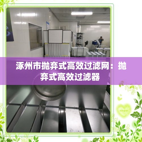 涿州市拋棄式高效過濾網(wǎng)：拋棄式高效過濾器 