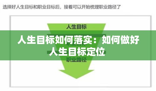 人生目標(biāo)如何落實：如何做好人生目標(biāo)定位 