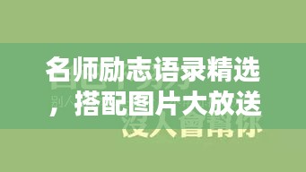 名師勵志語錄精選，搭配圖片大放送！
