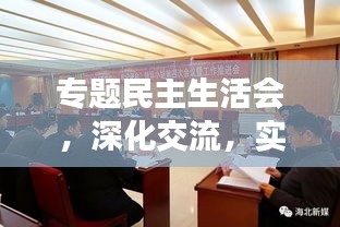 專題民主生活會(huì)，深化交流，實(shí)效推進(jìn)工作進(jìn)展