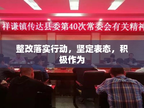 整改落實行動，堅定表態(tài)，積極作為