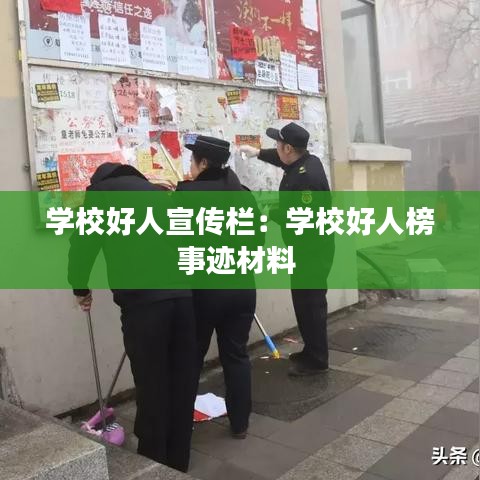 學(xué)校好人宣傳欄：學(xué)校好人榜事跡材料 