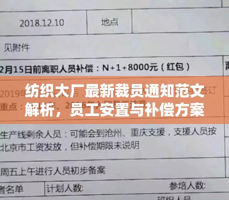 紡織大廠最新裁員通知范文解析，員工安置與補(bǔ)償方案揭秘