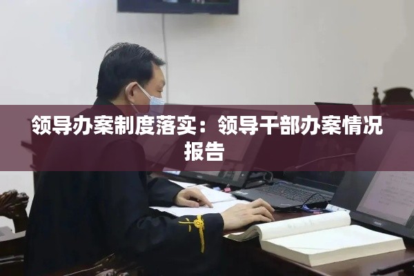 領(lǐng)導(dǎo)辦案制度落實(shí)：領(lǐng)導(dǎo)干部辦案情況報(bào)告 