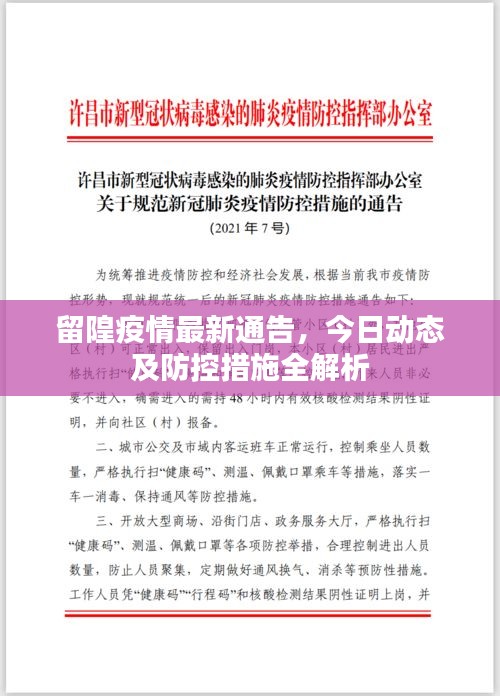 留隍疫情最新通告，今日動態(tài)及防控措施全解析