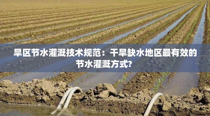 旱區(qū)節(jié)水灌溉技術規(guī)范：干旱缺水地區(qū)最有效的節(jié)水灌溉方式? 