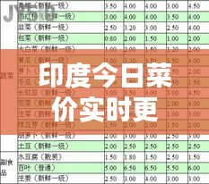 印度今日菜價(jià)實(shí)時(shí)更新，最新消息一覽