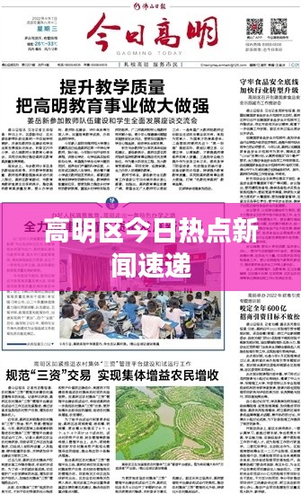 高明區(qū)今日熱點新聞速遞