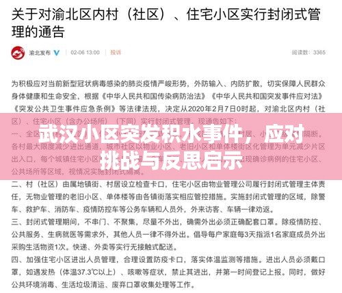 武漢小區(qū)突發(fā)積水事件，應(yīng)對挑戰(zhàn)與反思啟示