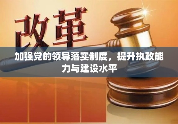 加強(qiáng)黨的領(lǐng)導(dǎo)落實(shí)制度，提升執(zhí)政能力與建設(shè)水平