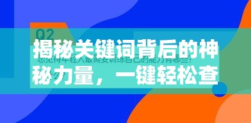 揭秘關(guān)鍵詞背后的神秘力量，一鍵輕松查找百度源頭！