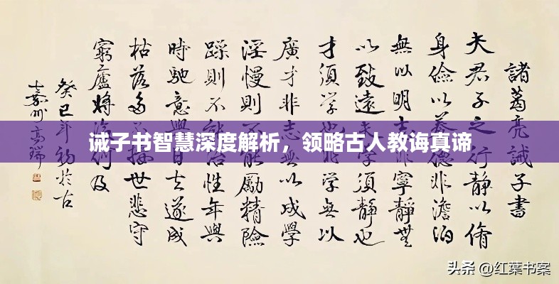 誡子書智慧深度解析，領(lǐng)略古人教誨真諦