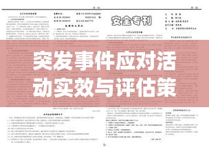 突發(fā)事件應(yīng)對(duì)活動(dòng)實(shí)效與評(píng)估策略探討