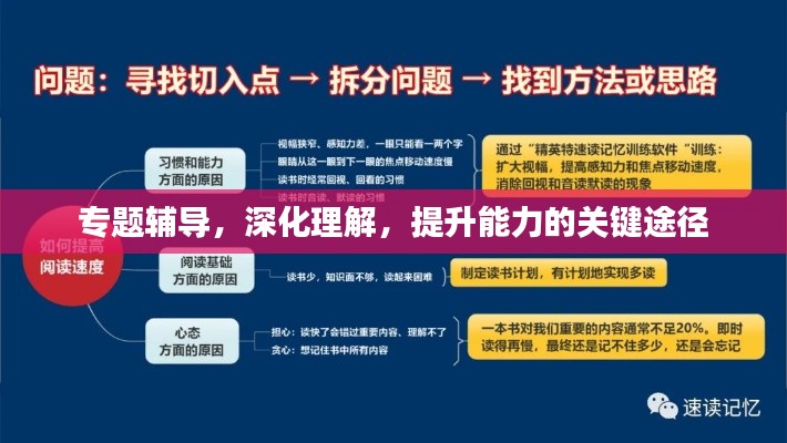 專題輔導(dǎo)，深化理解，提升能力的關(guān)鍵途徑