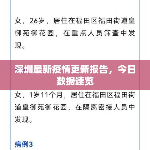 深圳最新疫情更新報(bào)告，今日數(shù)據(jù)速覽