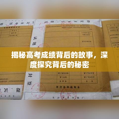揭秘高考成績(jī)背后的故事，深度探究背后的秘密