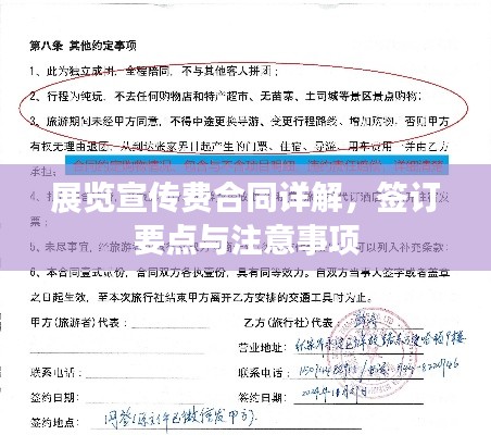 展覽宣傳費合同詳解，簽訂要點與注意事項