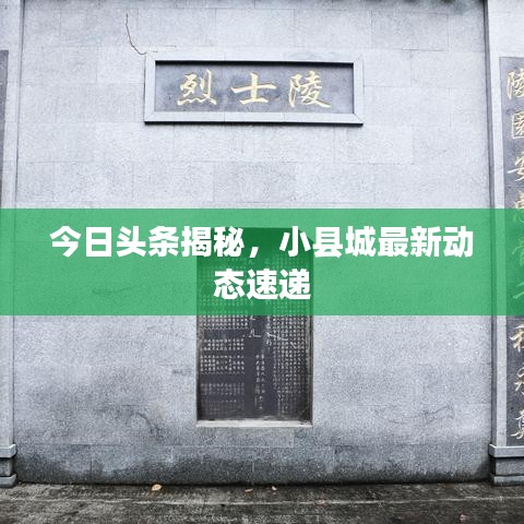 今日頭條揭秘，小縣城最新動態(tài)速遞