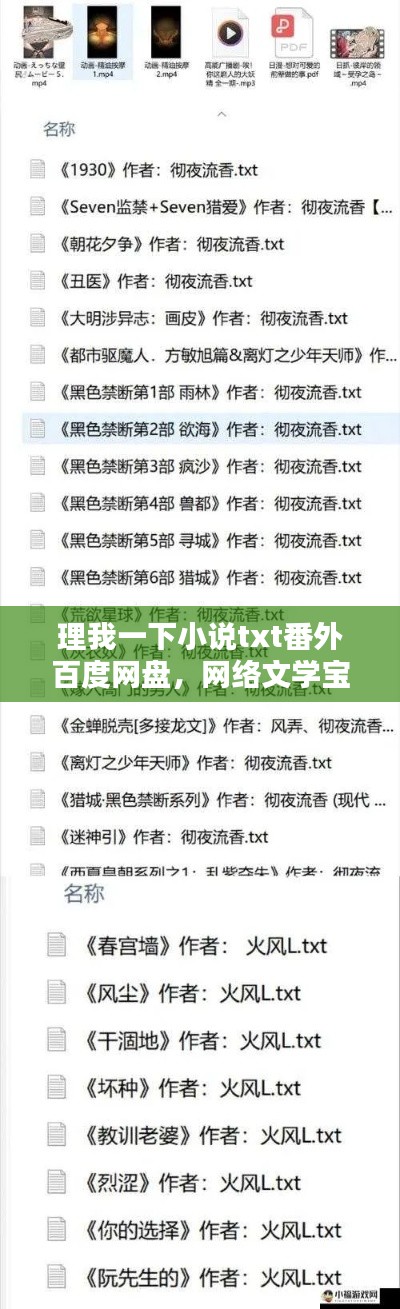 理我一下小說txt番外百度網(wǎng)盤，網(wǎng)絡(luò)文學(xué)寶藏大揭秘
