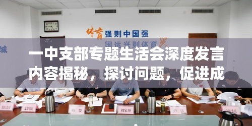 一中支部專題生活會(huì)深度發(fā)言內(nèi)容揭秘，探討問題，促進(jìn)成長