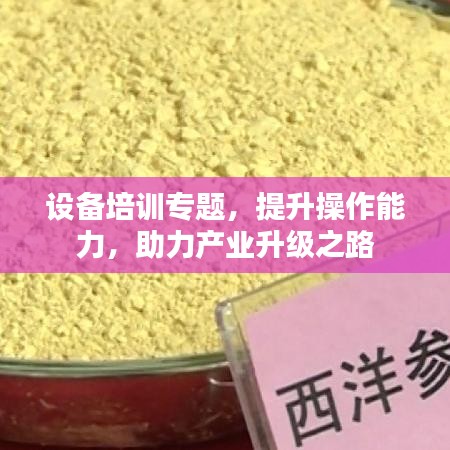 設(shè)備培訓專題，提升操作能力，助力產(chǎn)業(yè)升級之路