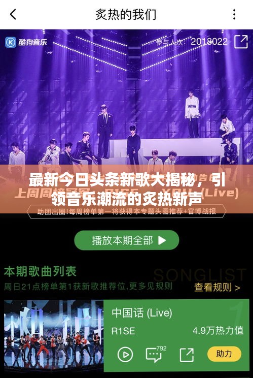 最新今日頭條新歌大揭秘，引領(lǐng)音樂潮流的炙熱新聲