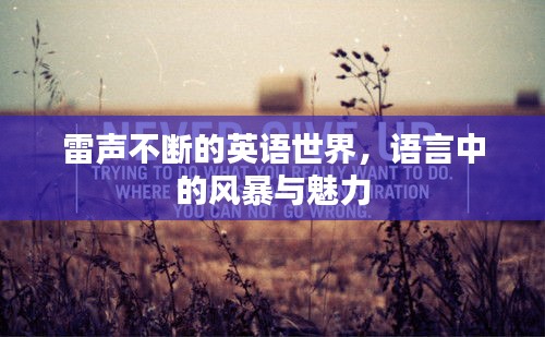 雷聲不斷的英語世界，語言中的風(fēng)暴與魅力
