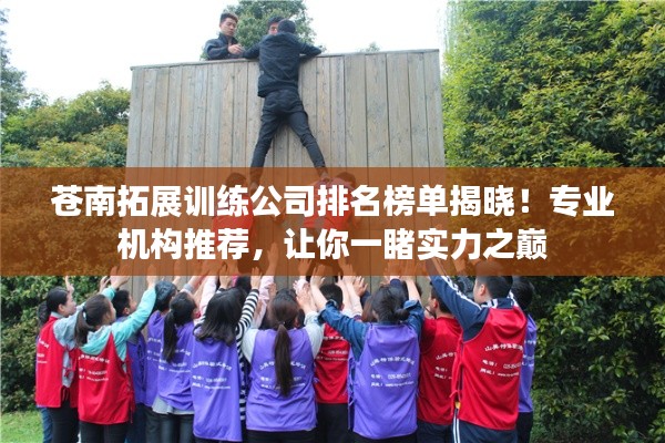 蒼南拓展訓練公司排名榜單揭曉！專業(yè)機構推薦，讓你一睹實力之巔